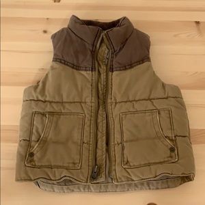 Tan Puffer Vest Baby Gap 18-24 Months